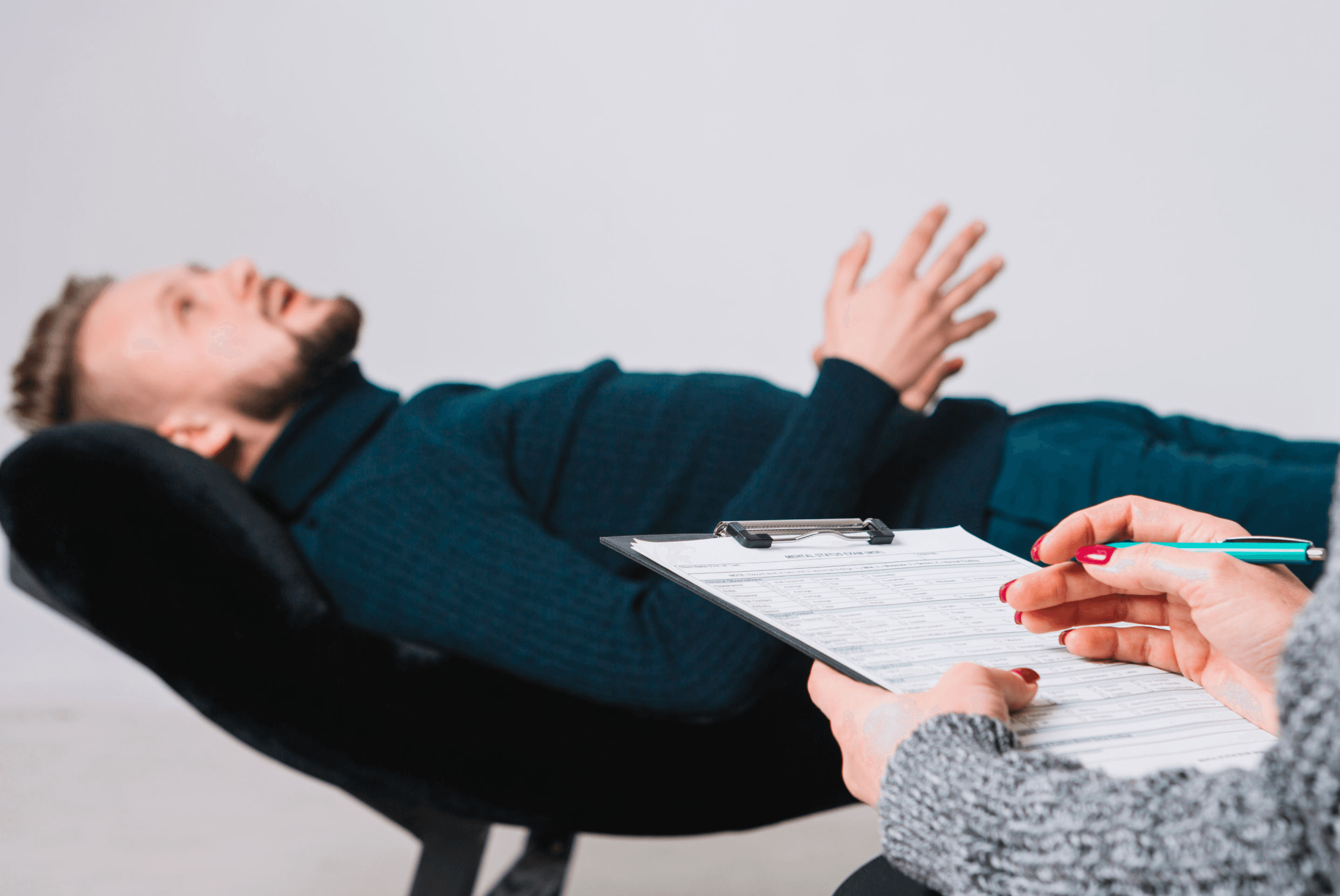 Dominique with certificates and artwork